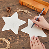 DICOSMETIC 15Pcs Unfinished Wood Pendant Decorations WOOD-DC0001-25A-3