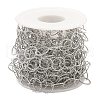 Non-Tarnish 304 Stainless Steel Ring Rolo Chains STAS-D084-34P-1