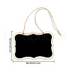 DELORIGIN Mini Wooden Hanging Chalkboard HJEW-DR0001-06-2