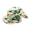 Butterfly Printed Glass Cabochons GGLA-N004-12mm-C01-3