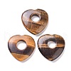 Natural Tiger Eye Pendants G-F708-04D-1