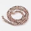 Electroplate Transparent Glass Beads Strands EGLA-A034-T2mm-N10-2