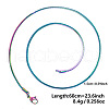 Ion Plating(IP) 1.5mm Unisex 304 Stainless Steel Snake Chains Necklaces ZV2766-9-1
