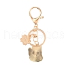 Chinese Style Alloy Enamel Keychains KEYC-WH0027-42A-2