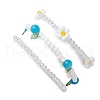 3Pcs 3 Colors Acrylic Charms Bracelets Sets for Women BJEW-TA00577-03-5