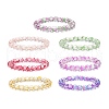 7Pcs 7 Color Bling Glass Round Beaded Stretch Bracelets Set for Women BJEW-JB08993-1