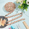 ARRICRAFT 7.5 Yards Flower Polyester Lace Ribbon OCOR-AR0001-62A-3