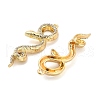 Rack Plating Alloy Pendants with Rhinestone PALLOY-Q005-03G-01B-2