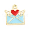 Alloy Enamel Pendants ENAM-D041-05B-1