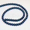 Electroplate Non-magnetic Synthetic Hematite Beads Strands G-J169A-8mm-03-4