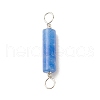 Natural Blue Aventurine Connector Charms PALLOY-JF01574-12-3