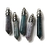 Natural Indian Agate Pointed Big Pendants G-Z055-01P-21-1