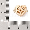 Brass Micro Pave Clear Cubic Zirconia Glass Box Clasps KK-S388-13G-02-3