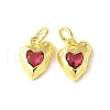 Brass Micro Pave Cubic Zirconia Pendants KK-U067-10G-02-1