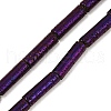 Electroplated Natural Lava Rock Beads Strands G-K388-03B-10-3