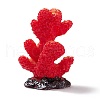 Resin Imitation Coral Ornaments DJEW-G026-05B-1