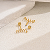Stylish Vintage Spring Screw Stainless Steel Stud Earrings UA8813-6
