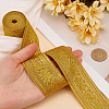 Gorgecraft 4.6~5 Yards Ethnic Style Polyester Jacquard Ribbon for Sewing Decoration OCOR-GF0003-96E-3