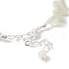 Natural Pearl & Natural Xiuyan Jade Chip Beaded Bracelets BJEW-C068-05S-4