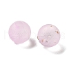 Frosted Transparent Acrylic Beads OACR-F013-12K-2