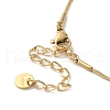 Vacuum Plating 304 Stainless Steel Snake Chain Necklaces NJEW-C045-08G-3