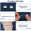   30Pcs 925 Sterling Silver Beads Caps STER-PH0002-80-4