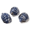 Natural Blue Spot Jasper Carved Hedgehog Statues Ornament DJEW-C019-03B-1