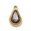 UV Plating Alloy Glass Pendants PALLOY-M209-01G-2
