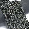 Natural Snowflake Obsidian Beads Strands G-K389-A28-01-2