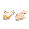Alloy Enamel Pendants ENAM-T020-78B-2