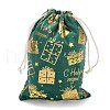 Gold Stamping Christmas Velvet Storage Bags ABAG-Q053-01B-03E-2