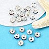 Brass Rhinestone Spacer Beads RB-A014-L7mm-S-4