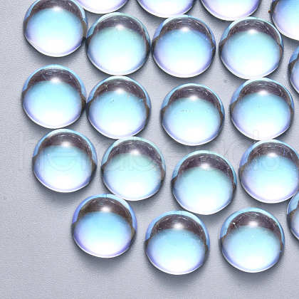 Transparent Glass Cabochons X-GLAA-S190-013A-B01-1