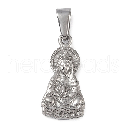 Non-Tarnish 304 Stainless Steel Pendants STAS-L275-18P-1