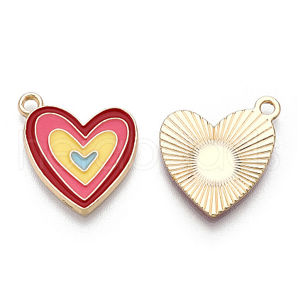 Alloy Enamel Pendants ENAM-T009-64-RS-1