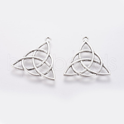 Tibetan Style Alloy Pendants X-TIBEP-19367-AS-NR-1