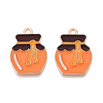 Thanksgiving Day Theme Alloy Enamel Pendants ENAM-T020-35G-1
