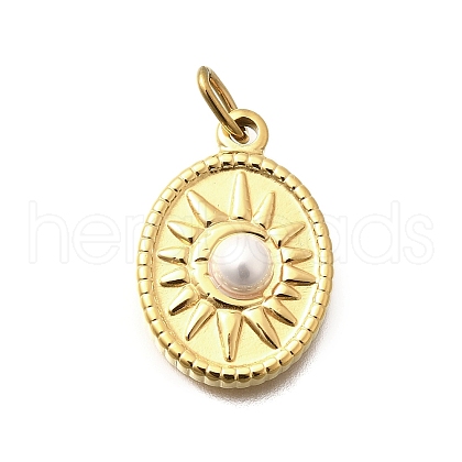 304 Stainless Steel Pendants STAS-Q337-09G-1