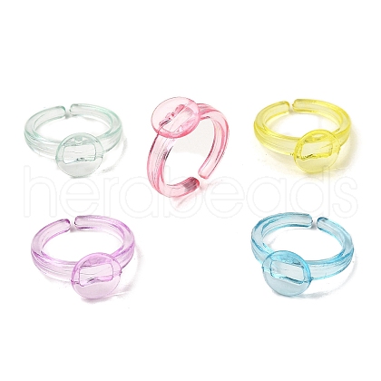 Children's Plastic Open Cuff Ring Components KY-C022-01-1