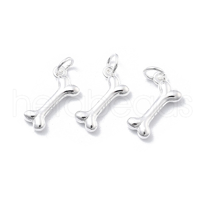 925 Sterling Silver Dog Bone Charms STER-D302-14S-1
