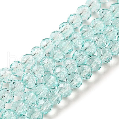 Transparent Baking Paint Glass Beads Strands X1-DGLA-A034-T4mm-D01-1