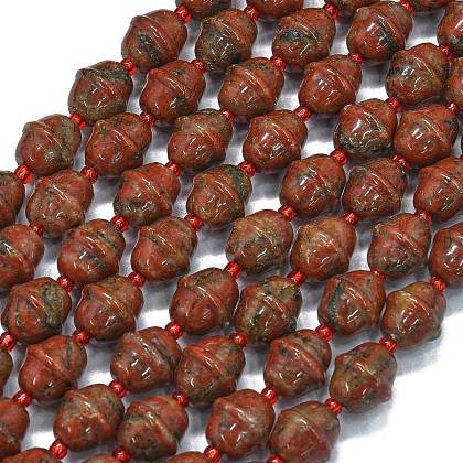 Natural Sesame Jasper Beads Strands G-K389-D27-01-1