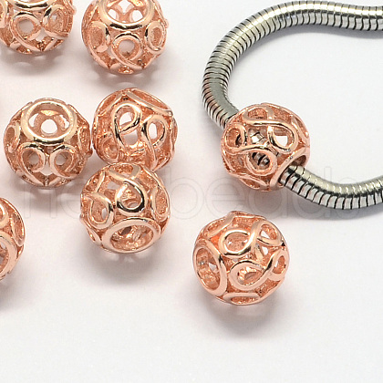 Alloy European Beads X-PALLOY-S079-004RG-1