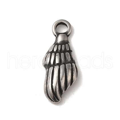 304 Stainless Steel Pendants STAS-L022-255AS-1