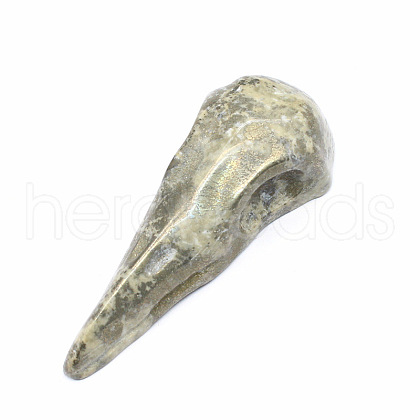 Natural Pyrite Skull Sculpture Display Decorations PW-WG673BE-08-1