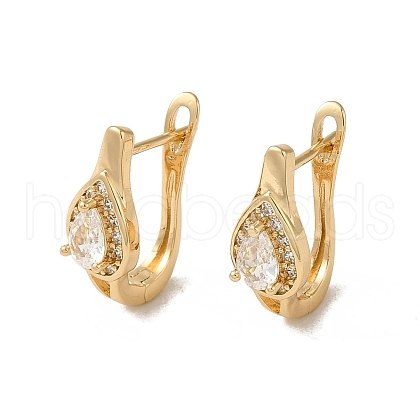 Brass Hoop Earrings EJEW-L271-13KCG-10-1