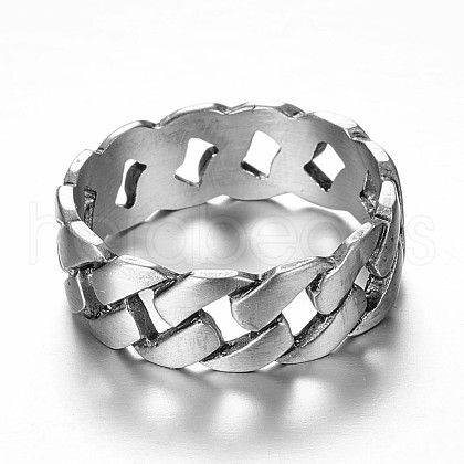 316 Surgical Stainless Steel Rings RJEW-P116-05-21mm-1