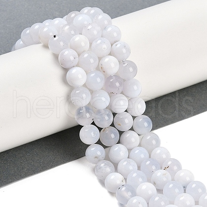 Natural White African Opal Beads Strands G-P457-C03-03-A-1