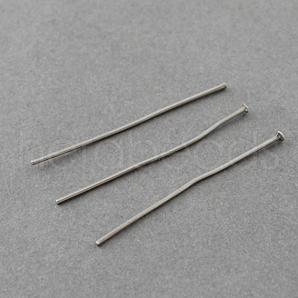 Tarnish Resistant 304 Stainless Steel Flat Head Pins STAS-R046-35mm-1