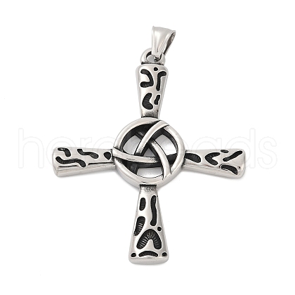 316 Surgical Stainless Steel Big Pendants STAS-D304-34AS-1